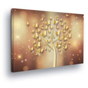 Vászonkép GLIX - Golden Tree II 50x70 cm