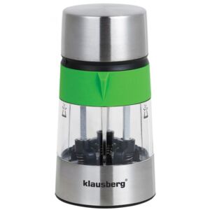 Klausberg 3in1 3 részes só- és borsőrlő - zöld / inox (KB-7020G)