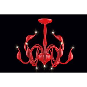ITALUX MX8098-12A RED | Swan-IT Italux csillár lámpa 12x G4 3000K piros