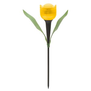 Globiz Tulipán, kerti szolár LED lámpa (sárga)