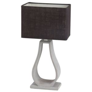 Robert, beton asztali lámpa, szövet búrával/ beton-sötétbarna - Rábalux