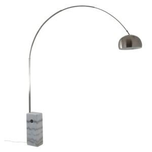 ITALUX MLE3021/1 WH | Kylie Italux álló lámpa 234cm vezeték kapcsoló elforgatható alkatrészek 1x E27 fehér, króm, szürke