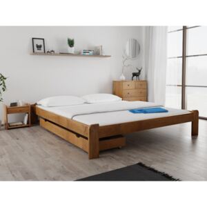 Magnat ADA ágy 160x200 cm, tölgyfa Matrac: matrac nélkül, Ágyrácsok: Ágyács nélkül