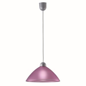 VIOKEF 3981801 | Tzeli Viokef függeszték lámpa 1x E27 rózsaszín, ezüst