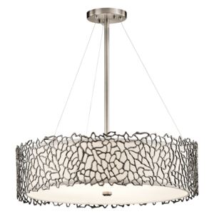 ELSTEAD KL/SILCORAL/P/B | Silver-Coral Elstead függeszték lámpa 4x E27 ónszínű, fehér