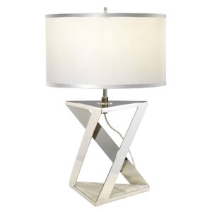 ELSTEAD AEGEUS/TL | Aegeus Elstead asztali lámpa 71cm kapcsoló 1x E27 szatén nikkel, fehér, szürke