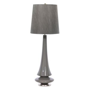 ELSTEAD SPIN/TL GREY | Spin Elstead asztali lámpa 88cm kapcsoló 1x E27 szürke, szatén nikkel