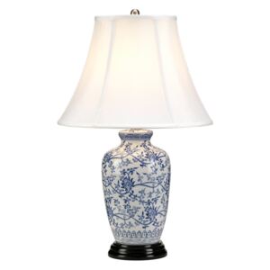 ELSTEAD BLUE G JAR/TL | Blue Elstead asztali lámpa 57cm kapcsoló 1x E27 fekete, fehér, kék