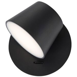 NOVA LUCE 8223602 | Amadeo-NL Nova Luce falikar lámpa kapcsoló elforgatható alkatrészek 1x LED 528lm 3000K fekete, fehér
