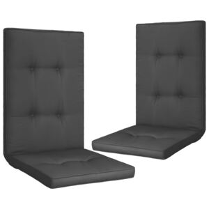 2 db fekete párna kerti székhez 120 x 50 x 5 cm