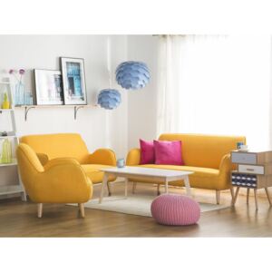 Beliani Modern fotel sárga színben KOUKI