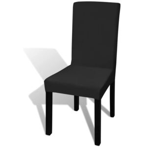 6 db fekete egyenes nyújtható székszoknya