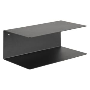 Black Friday -15% Joliet fekete fém dupla falipolc, szélesség 35 cm - Actona