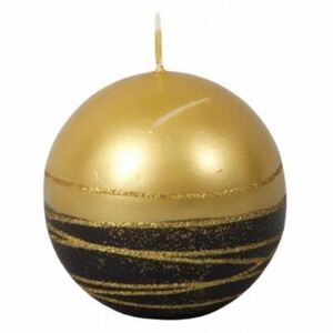 Karácsonyi gyertya Lumina Gold golyó, arany