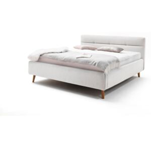 Lotte világosszürke kétszemélyes ágy, 160 x 200 cm - Meise Möbel