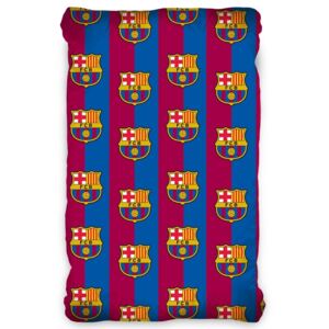 TipTrade FC Barcelona pamut lepedő, 90 x 200 cm
