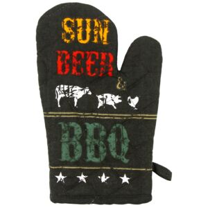 Sun, beer, BBQ edényfogó, 17 x 27 cm