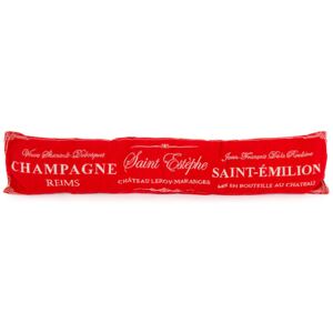 Champagne dekor szigetelő párna ablakba, piros, 90 x 20 cm