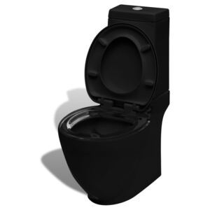Négyzet alakú WC Kerámia Fekete