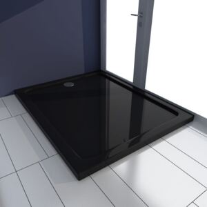 Szögletes ABS zuhany alap tálca 80 x 100 fekete