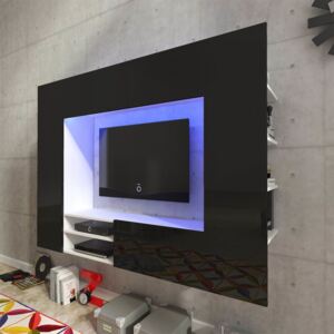 Fényes TV szekrény 169,2 cm fekete