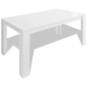 Fehér étkezőasztal 140 x 80 x 75 cm