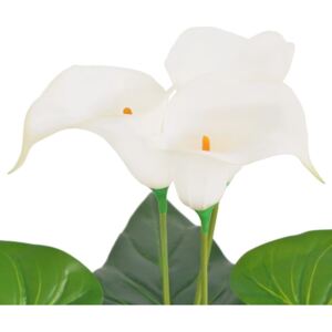 Műkála liliom virágcseréppel 40 cm fehér