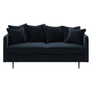 Esme sötétkék bársony kanapé, 176 cm - Ghado
