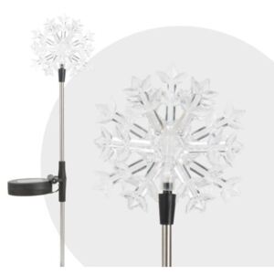 LED-es szolár lámpa (hópehely)