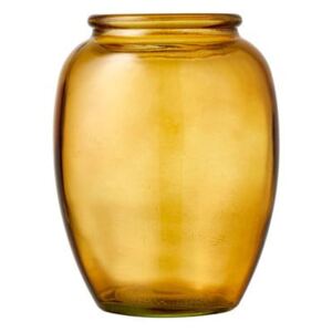 Kusintha sárga üveg váza, ø 10 cm - Bitz