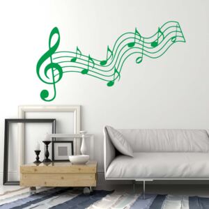 Falmatrica GLIX - Music 50x30 cm Zöld