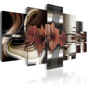 Vászonkép Bimago - Abstraction and Amaryllis 100x50 cm