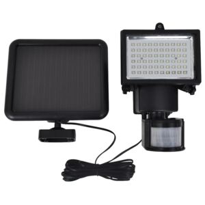 Kültéri Napelemes LED Reflektor / kültéri lámpa Érzékelős Fekete