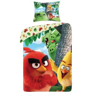 Angry Birds Movie pamut gyerek ágyneműhuzat, 140 x 200 cm - Halantex