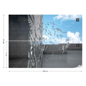 Fotótapéta GLIX - 3D Illúzió A Modern Építészet Papír tapéta - 254x184 cm