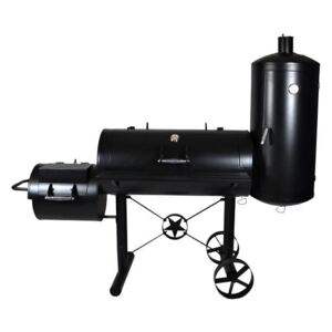 Kerti grill XXL mozdony külön füstőlővel
