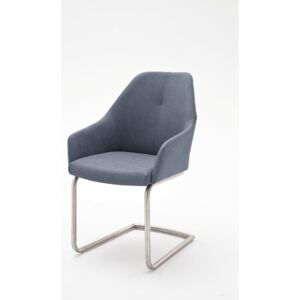 Madita A szék szánkótalppal - szürkés-kék
