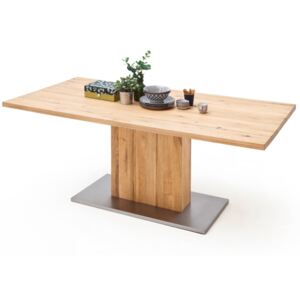 GRETA 1 Tömör Tölgyfa étkezőasztal normál asztallappal 160x90cm