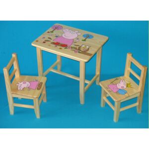 Gyermekasztal székkel Malacka Peppa + kis asztal ingyen !!!