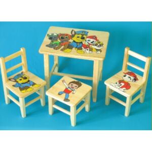 Gyermekasztal székkel Mancs Őrjárat + kis asztal ingyen !!!