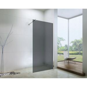 Mexen Walk-in zuhanyfal - füstüveg - króm profil - 80 cm (850-080-000-01-40)