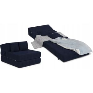 Jaamatrac Összehajtható matrac 200x70 cm Fotel színe: Gránát, Párna színe: Grafit