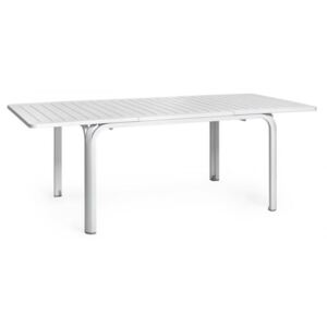 NARDI ALLORO 140 EXTENSIBLE bővíthető kerti asztal fehér színben
