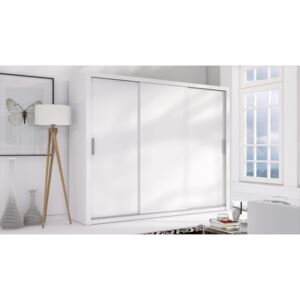 MEBLINE Sliding Door Wardrobe LONDON 250 white / white matt