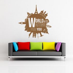 Falmatrica GLIX - World is waiting for you 55x60 cm Barna