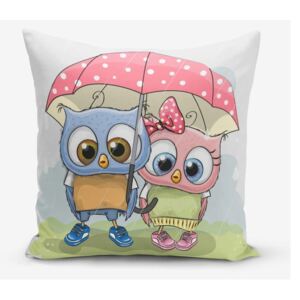 Umbrella Owls pamutkeverék párnahuzat, 45 x 45 cm - Minimalist Cushion Covers