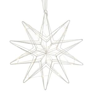 Daisy ezüst színű, csillag formájú karácsonyi dekoráció - InArt