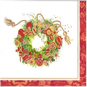 Spirit Wreath 10 db-os papírszalvéta szett karácsonyi motívummal - PPD