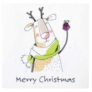 Santa Reindeer 10 db-os papírszalvéta szett karácsonyi motívummal - PPD