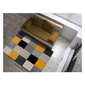 Gladys Lento narancssárga-szürke szőnyeg, 80 x 150 cm - Universal